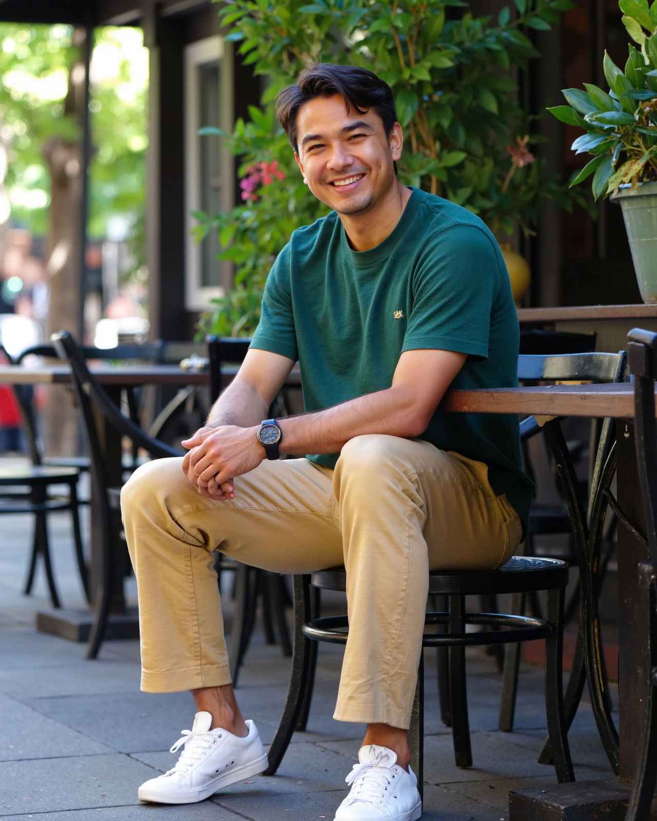 Template example Casual Hangout 1 (male)